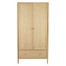Ercol Winslow 2 Door Wardrobe front on image of the wardrobe on a white background