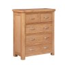 Gloucester Oak 2 Over 3 Chest angled image of the chest on a white background