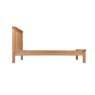 Gloucester Oak Bed Frame side on image of the bed frame on a white background