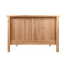 Gloucester Oak Bed Frame image of the back of the bed frame on a white background
