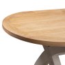 Aldiss Own Gloucester Painted Oval Crossed Leg Dining Table