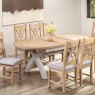 Aldiss Own Gloucester Painted Oval Crossed Leg Dining Table