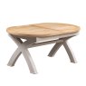 Aldiss Own Gloucester Painted Oval Crossed Leg Dining Table