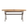 Aldiss Own Gloucester Painted Oval Crossed Leg Dining Table