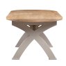 Aldiss Own Gloucester Painted Oval Crossed Leg Dining Table