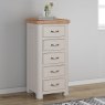 Aldiss Own Gloucester Painted Tall 5 Drawer Chest