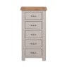 Aldiss Own Gloucester Painted Tall 5 Drawer Chest