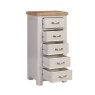 Aldiss Own Gloucester Painted Tall 5 Drawer Chest