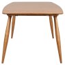 Ercol Fairmile Large Extending Dning Table side on image of the table on a white background