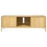 Ercol Romana Open Wide TV Unit front on image of the unit on a white background
