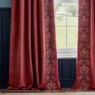 Morris & Co Strawberry Thief Berry Embroidered Pencil Pleat Curtains drape