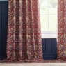 Morris & Co Strawberry Thief Berry Jacquard Pencil Pleat Curtains drape
