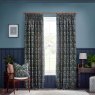 Morris & Co Strawberry Thief Indigo Jacquard Pencil Pleat Curtains