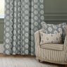 Sanderson Sessile Leaf Delph Blue Pencil Pleat Curtains lifestyle