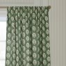 Sanderson Sessile Leaf Green Pencil Pleat Curtains header