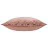 Paoletti Avenue Blush Velvet Jacquard Cushion side view