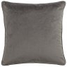Paoletti Avenue Grey Velvet Jacquard Cushion reverse