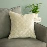 Paoletti Avenue Ivory Velvet Jacquard Cushion lifestyle