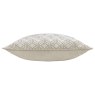 Paoletti Avenue Ivory Velvet Jacquard Cushion side view