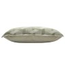 Paoletti Delano Ivory And Taupe Velvet Jacquard Cushion side view