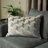 Paoletti Delano Ivory And Taupe Velvet Jacquard Cushion lifestyle