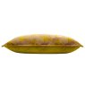 Paoletti Delano Ochre And Blush Velvet Jacquard Cushion side view