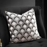 Paoletti Ledbury Grey And Black Cushion lifestyle
