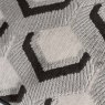 Paoletti Ledbury Grey And Black Cushion close up