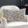 Paoletti Lexington Grey And Pink Cushion lifestyle