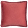 Morris & Co Strawberry Thief Berry Embroidered Cushion reverse