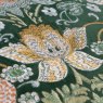 Morris & Co Strawberry Thief Forest Green Embroidered Cushion close up