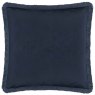 Morris & Co Strawberry Thief Indigo Embroidered Cushion reverse