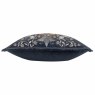Morris & Co Strawberry Thief Indigo Embroidered Cushion side view