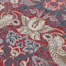 Morris & Co Strawberry Thief Berry Jacquard Cushion close up