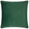 Morris & Co Strawberry Thief Forest Green Jacquard Cushion reverse