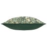 Morris & Co Strawberry Thief Forest Green Jacquard Cushion side view