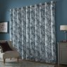 Laura Ashley Millhayes Smoke Blue Curtains closed