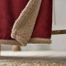 Deyongs Blackbrook Merlot And Biscuit Sherpa Reverse Throw Close up