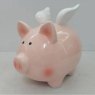 McGowan Rutherford Ceramic Flying Piggy Bank side view