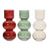 Kaemingk Vase glass transparent spray Assorted Colours