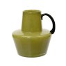 Kaemingk solid color glass vase with handle