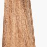 Pacific Draydon Natural Mango Wood Textured Cone Table Lamp cone detail