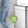 Tower Ozone 60L Sensor Stainless Steel Bin Auto close lid