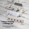 Tower Tower 8 Piece Cleaning & Storage Set Latte