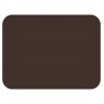 Tradestock Chocolate White Flexi Faux Leather Placemats Chocolate