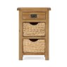 Chester Telephone Table With Baskets white background front