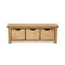 Chester Bench With Baskets front
