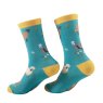 Eco Chic Blue Realistic Sheep Eco-Friendly Bamboo Socks