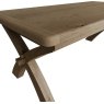 Heritage Editions Oak 2m Cross Leg Fixed Table on a white background