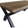 Heritage Editions Blue 2m Cross Leg Fixed Table